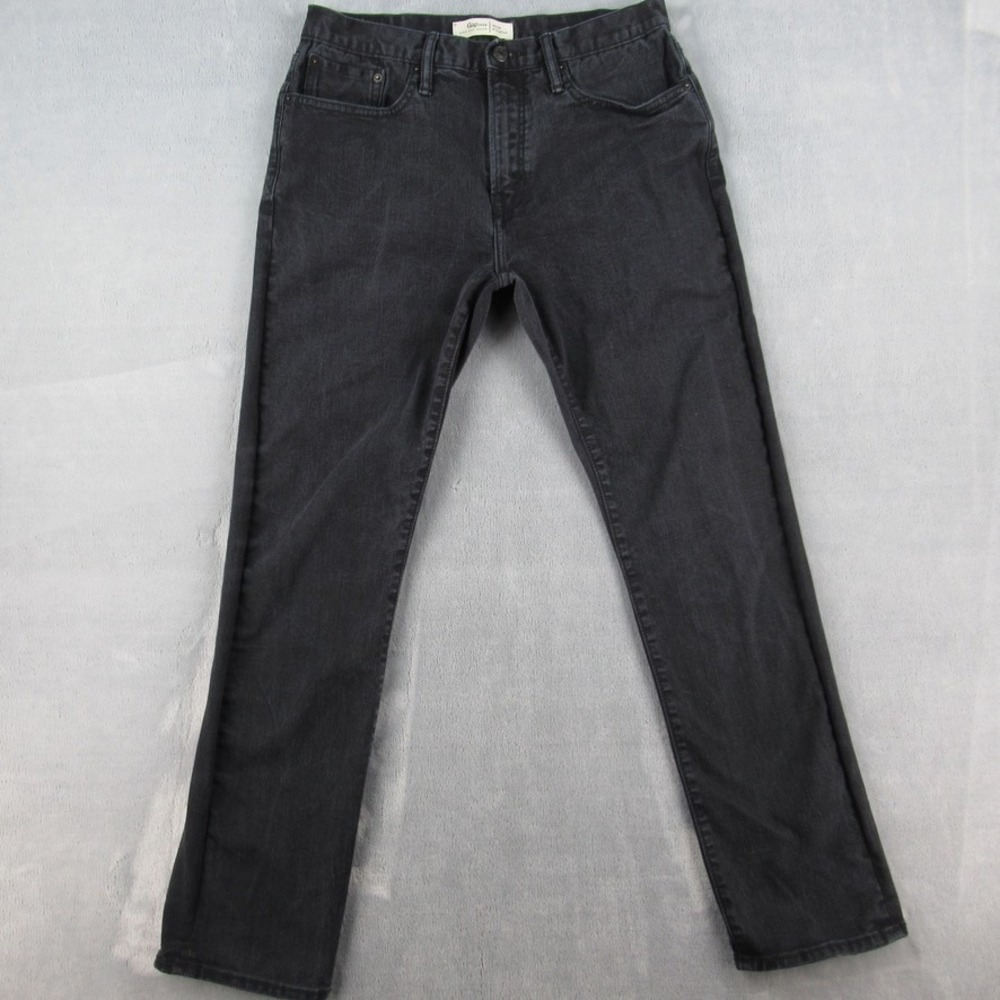 Gap 1969 Athletic Fit Mens Jeans 30x30 Black Faded Gap For Good Denim Pants